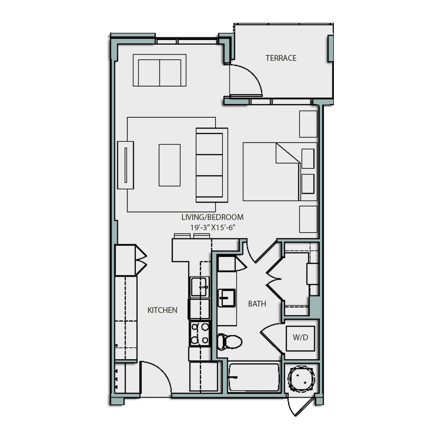 Studio floor plan